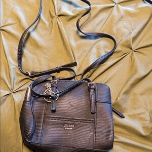 GUESS Textured Black Crossbody Bag